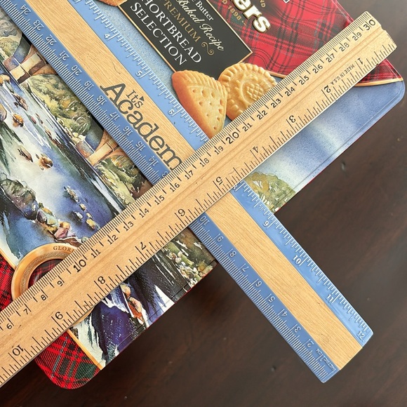 Large Empty Walkers Cookie Tin, Storage Canister for: Pantry Food Crafts & Toys - Picture 8 of 13